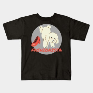 Fashion Poodle Kids T-Shirt